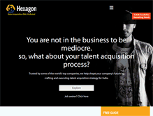 Tablet Screenshot of hexagonsearch.com